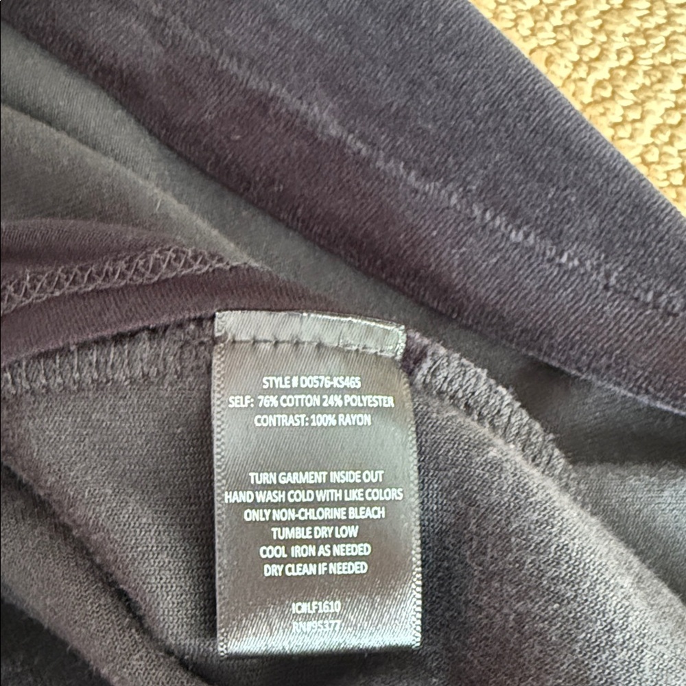 Sanctuary brand Velvet Black Long Sleeve Dress, size M - Picture 5 of 6